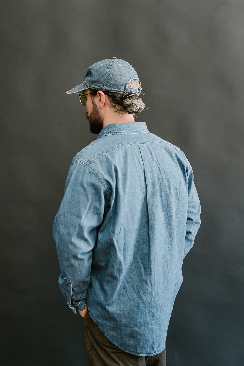01-8112-95 - Button Down Denim Shirt - Used Wash