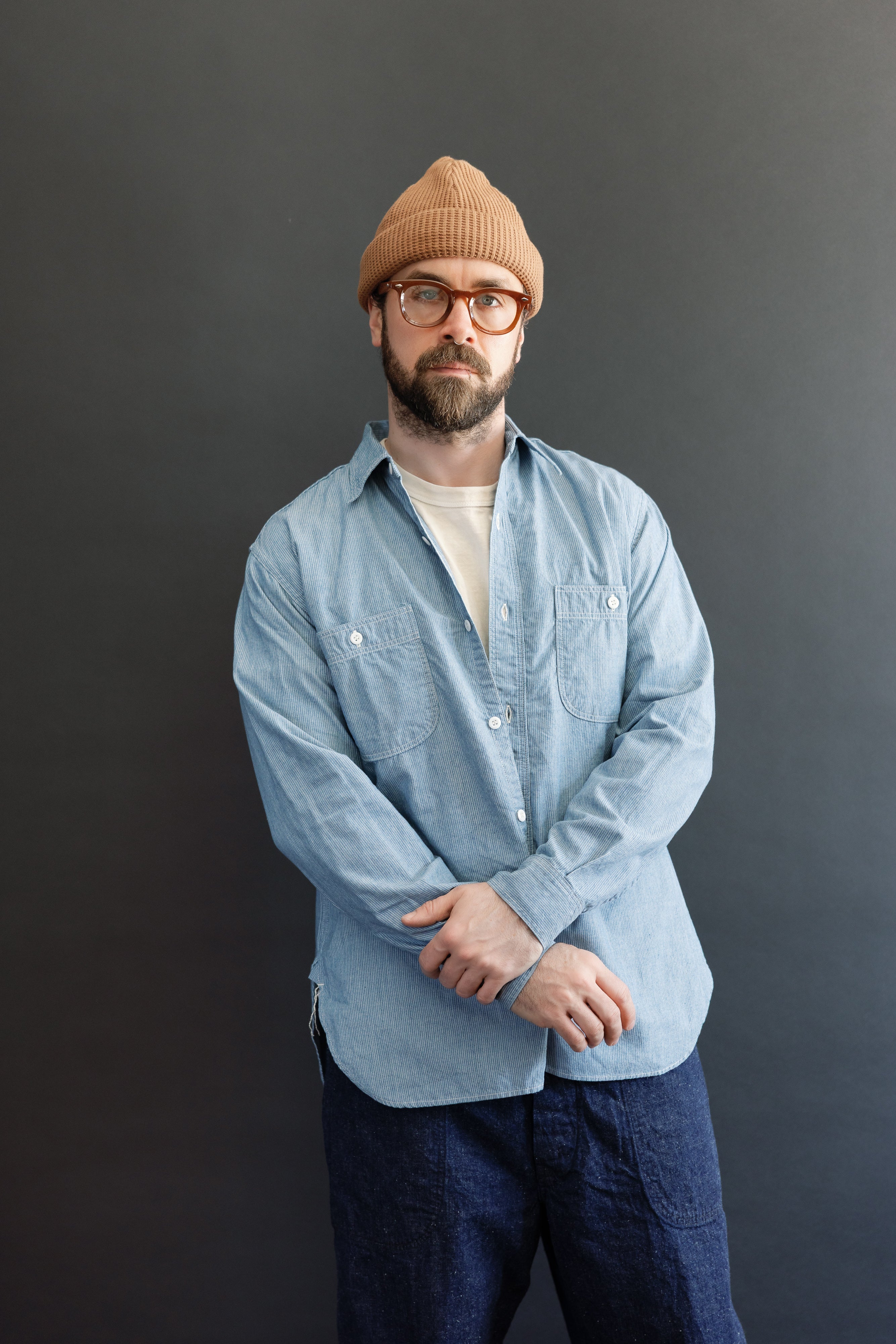 Lot 3091 - S/S Open Collar Shirt - Camel | Dant