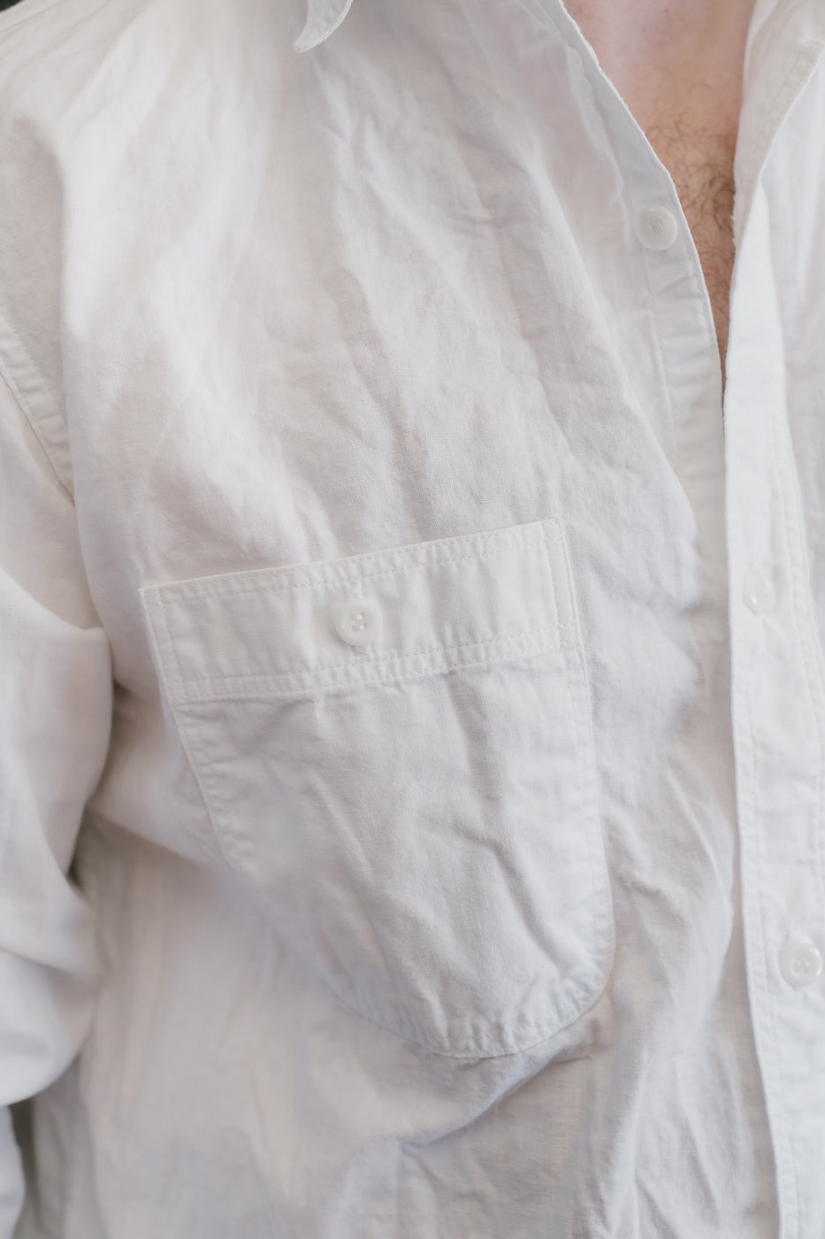 01-8270-69 - Lightweight Chambray Work Shirt - White