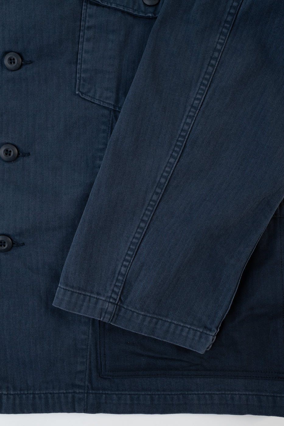 01-8346-02 - 4-Pocket Fatigue Shirt Herringbone Twill - Navy