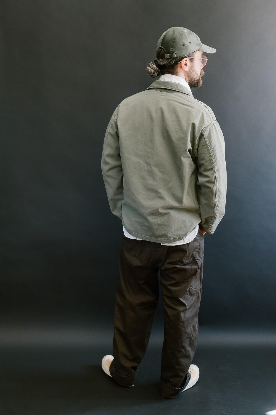 01-8346-16 - 4-Pocket Fatigue Shirt Herringbone Twill - Green