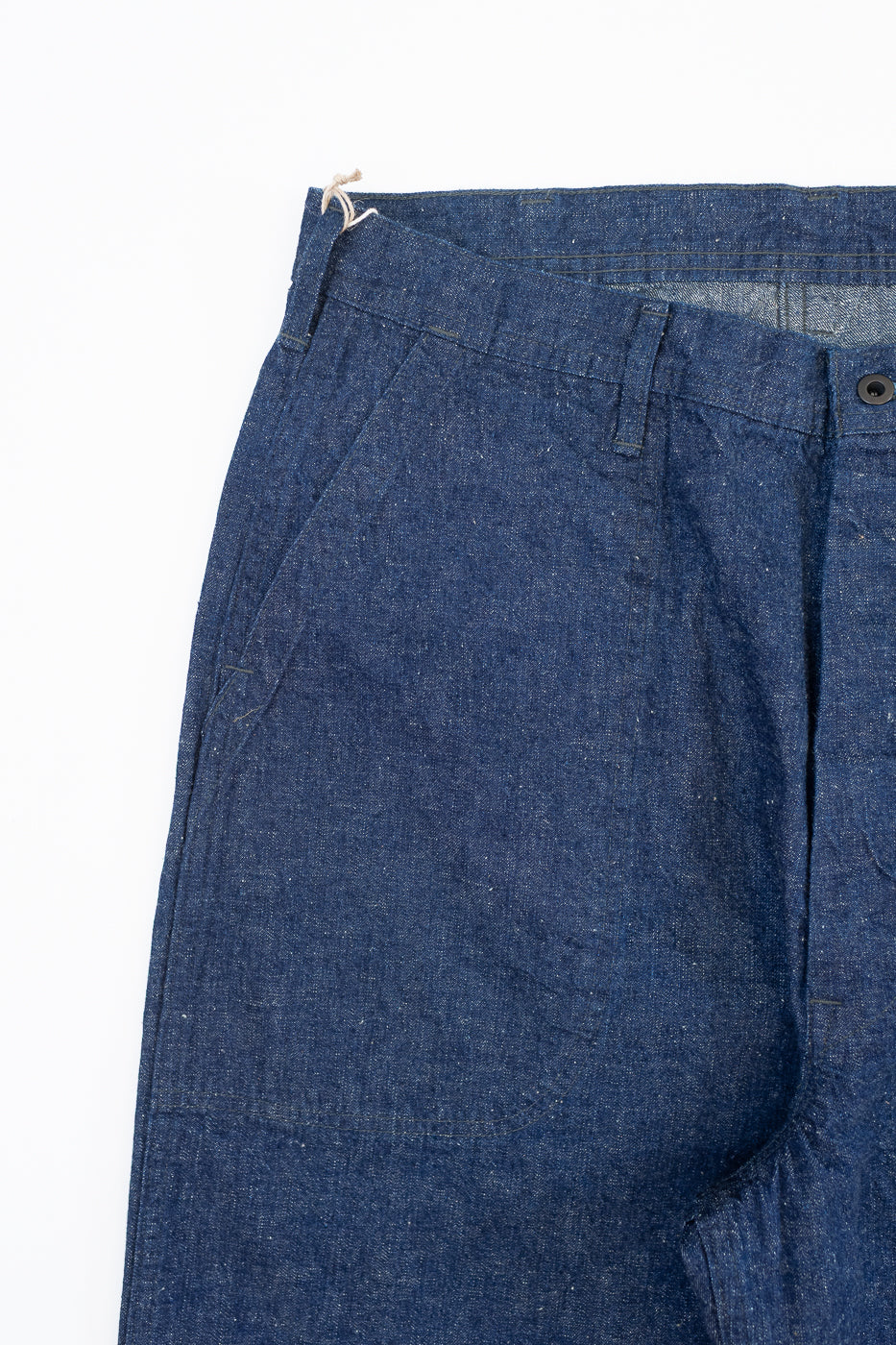 01-V5130-81 - US Navy Denim Wide Fit Selvedge Utility Pants - Indigo OW