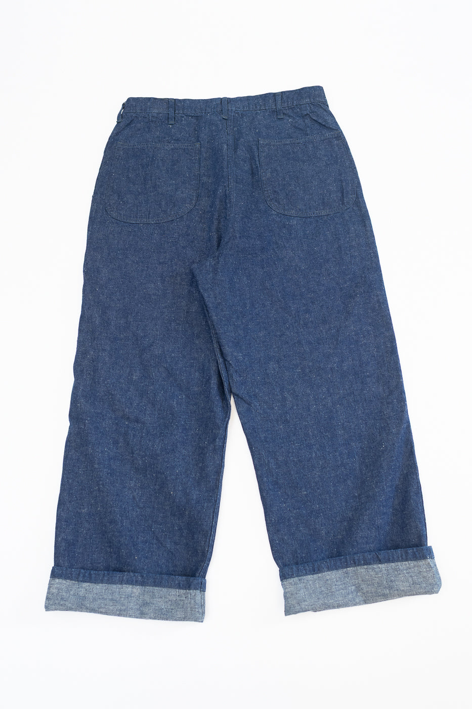 01-V5130-81 - US Navy Denim Wide Fit Selvedge Utility Pants - Indigo OW