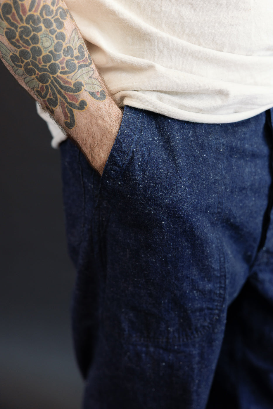 Close-up of male model 5'9