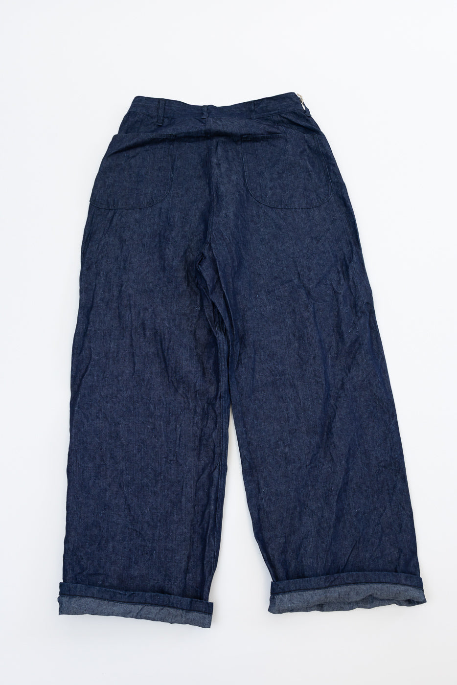 01-V5130-L81 - WWII U.S. Navy Utility Linen Denim Pants - One Wash