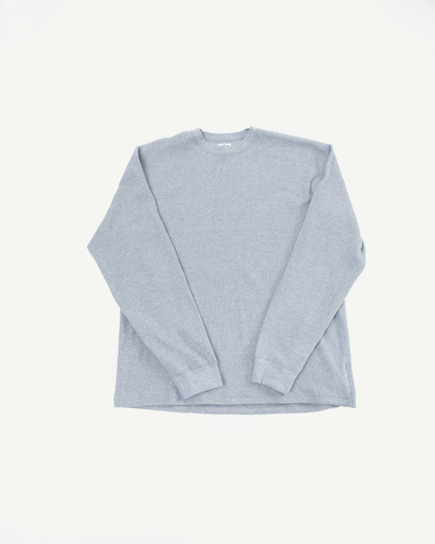 03-0013N-W64 - Waffle Long Sleeve T-Shirt - Heather Grey | Dant
