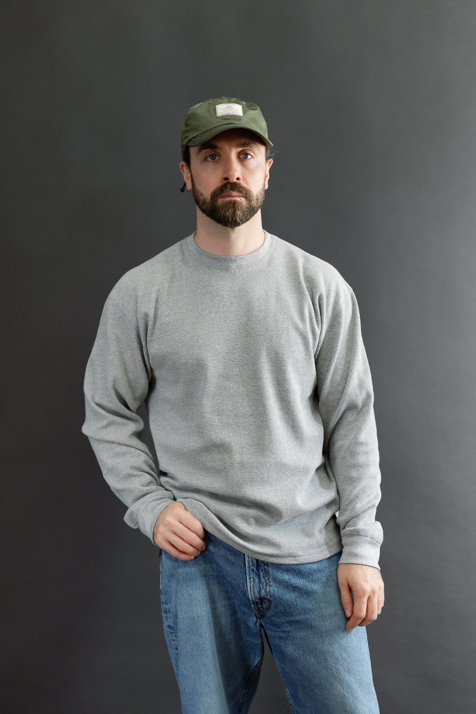 Full body front view of a 5'9