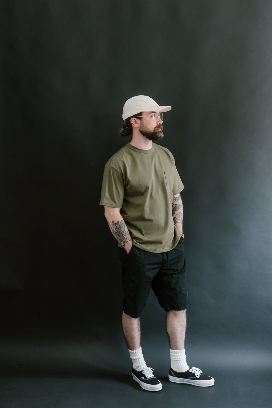 03-0017-76 - Pocket T-Shirt - Army Green