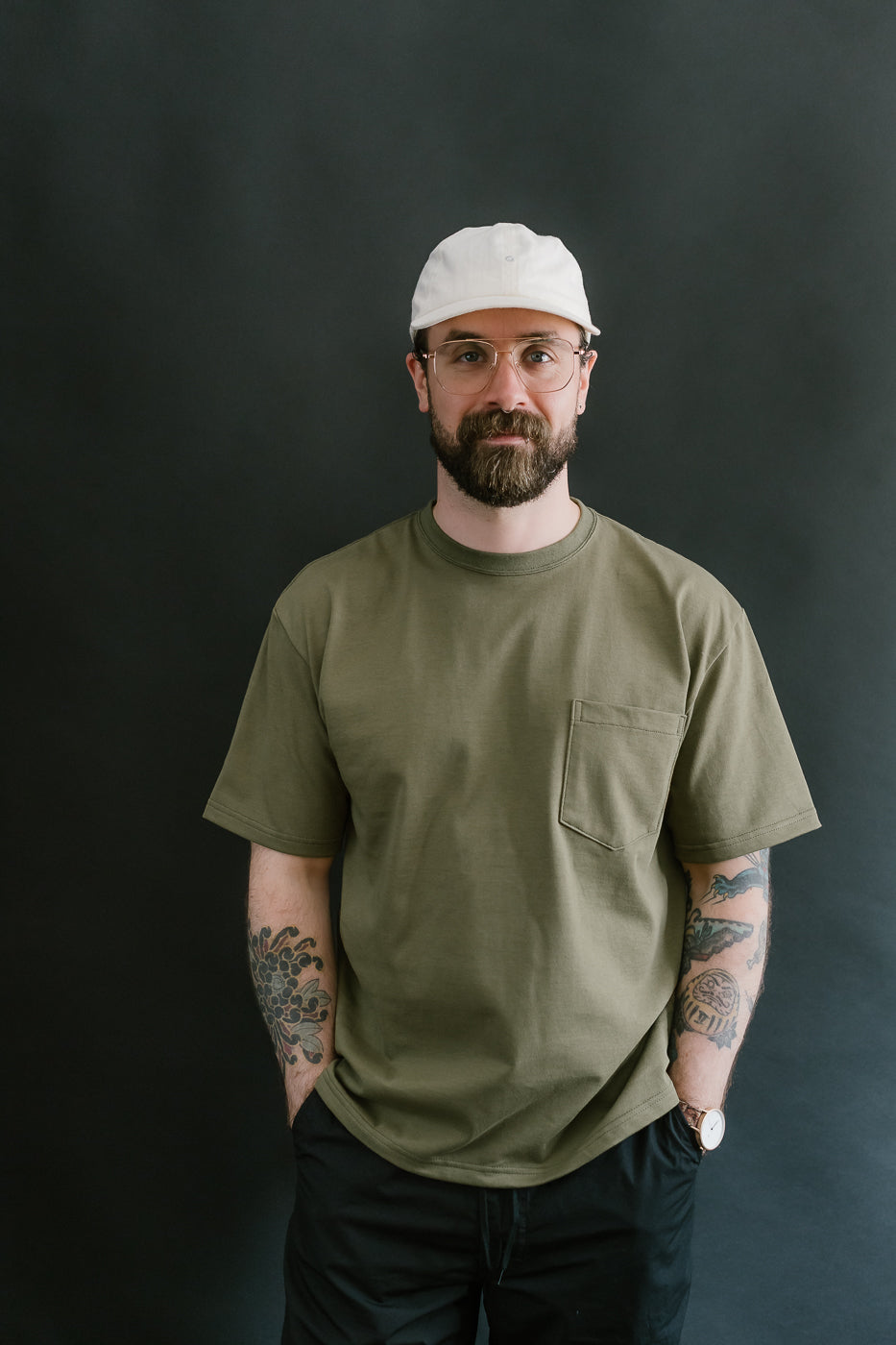 03-0017-76 - Pocket T-Shirt - Army Green