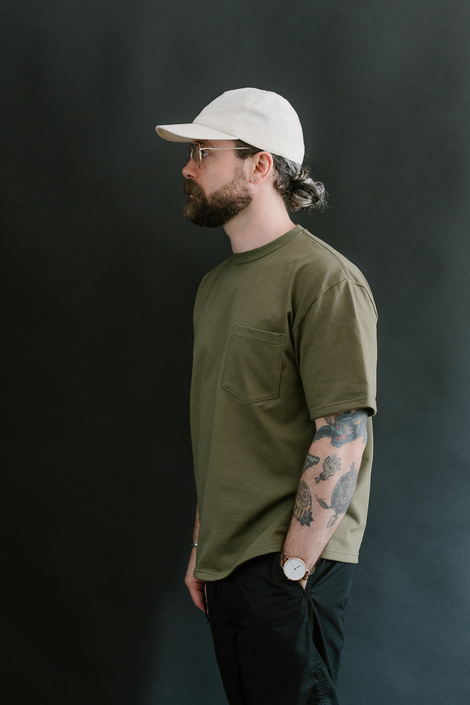 03-0017-76 - Pocket T-Shirt - Army Green