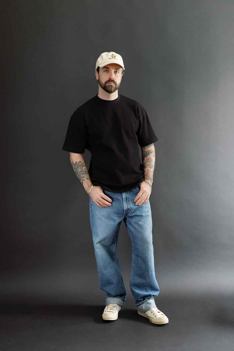 Full body front view of a 5'9