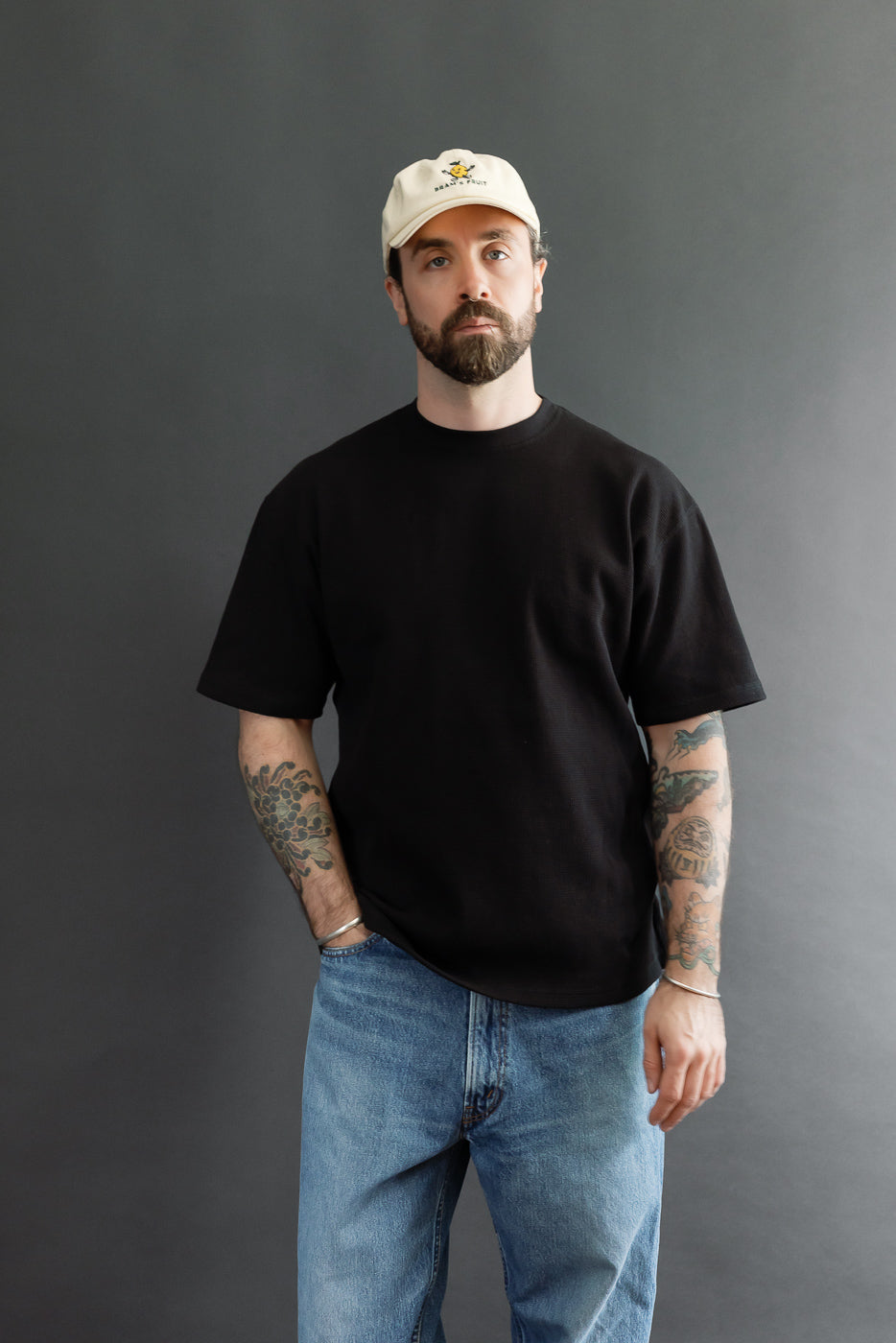 Full body front view of a 5'9