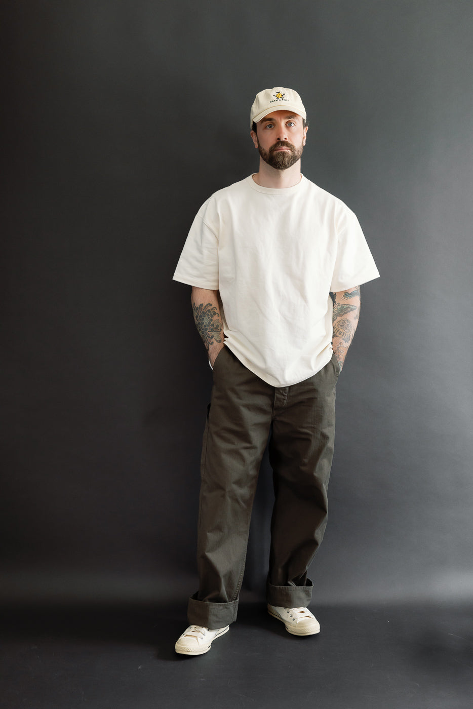 Full body front view of a 5'9