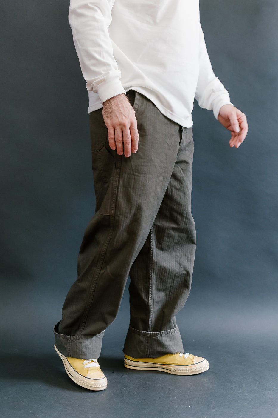 03-5011-52 - Wide French Work Pant - Coffee Brown