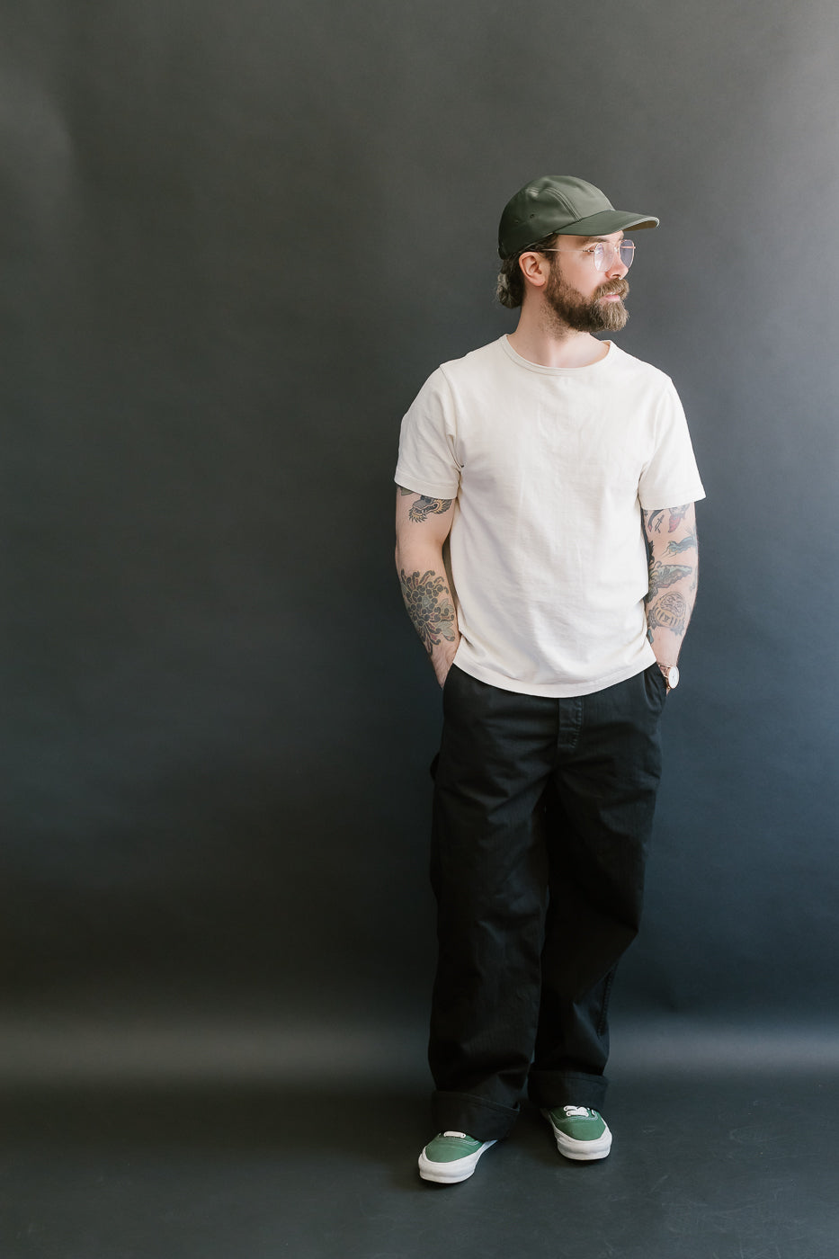 03-5011-61 - Wide French Work Pant - Black