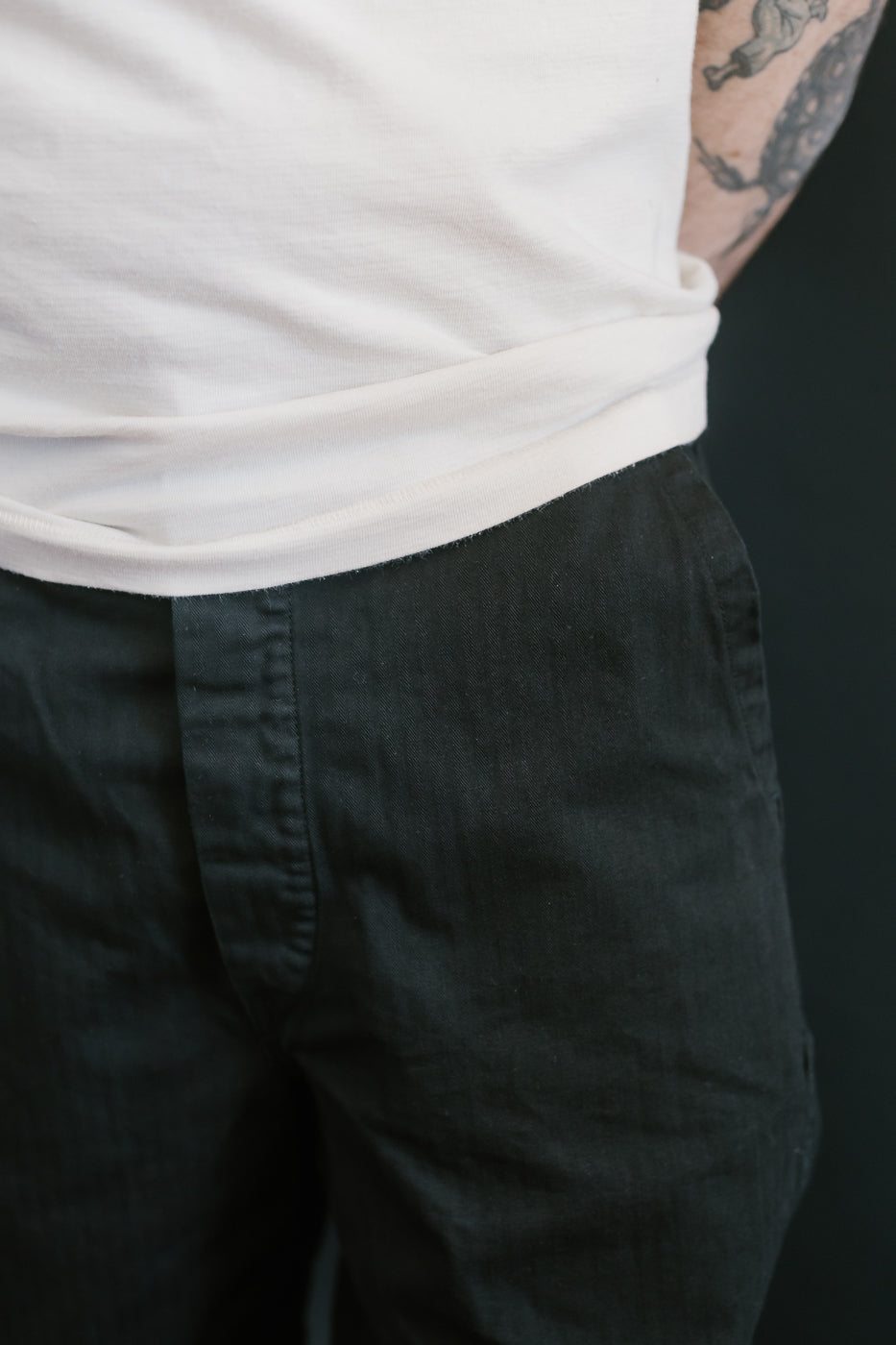 03-5011-61 - Wide French Work Pant - Black