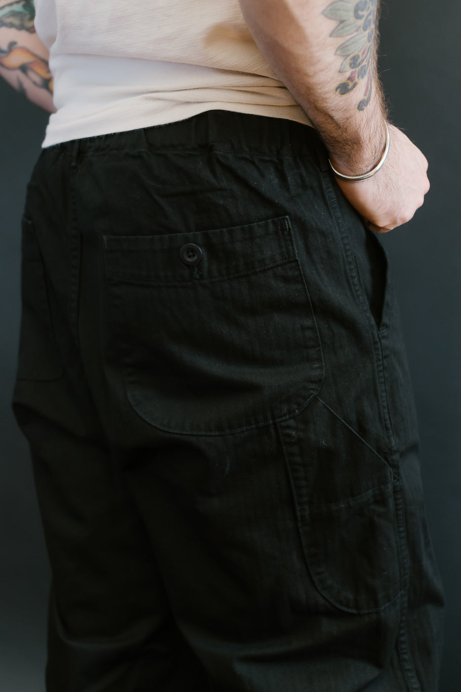 03-5011-61 - Wide French Work Pant - Black