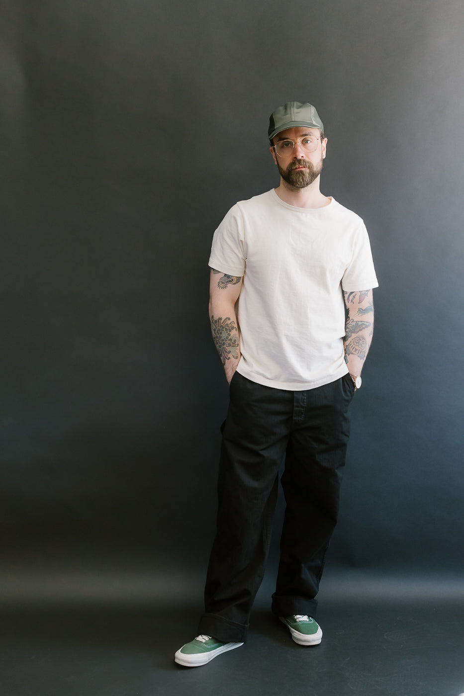 03-5011-61 - Wide French Work Pant - Black