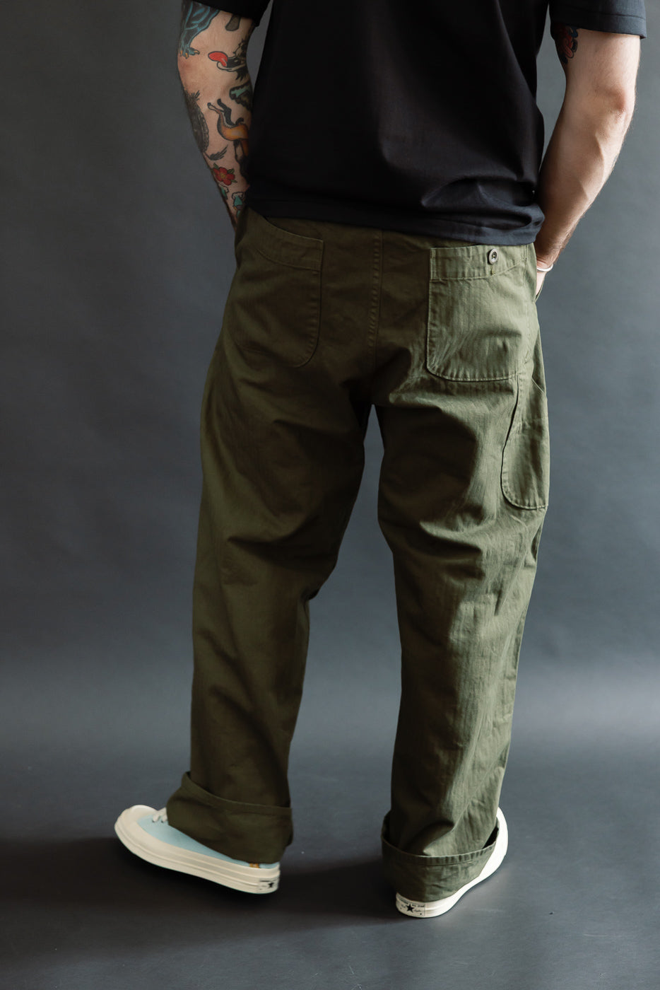 パンツ the crooked tailor military trousers 50 The crooked Tailor ザ クルーキットテーラー / BRITISH ARMY TROUSERS