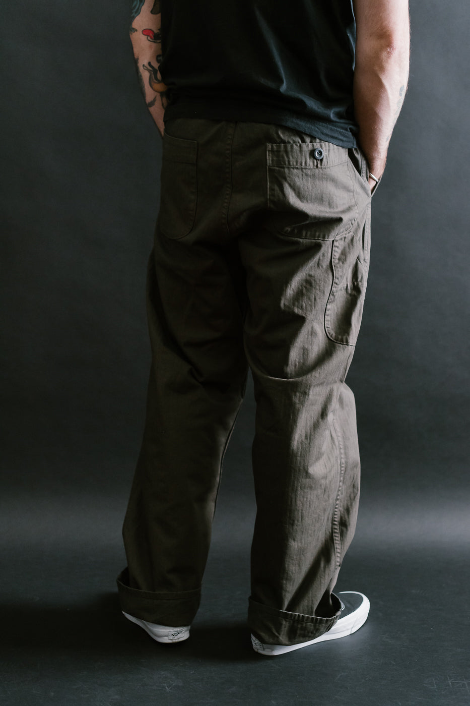 03-5011-52 - Wide French Work Pant - Coffee Brown