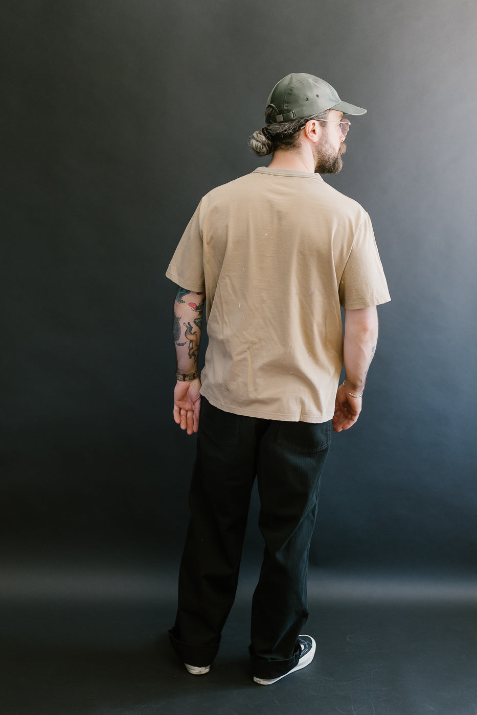 01-5103-61 - Herringbone Summer Fatigue Pants - Black
