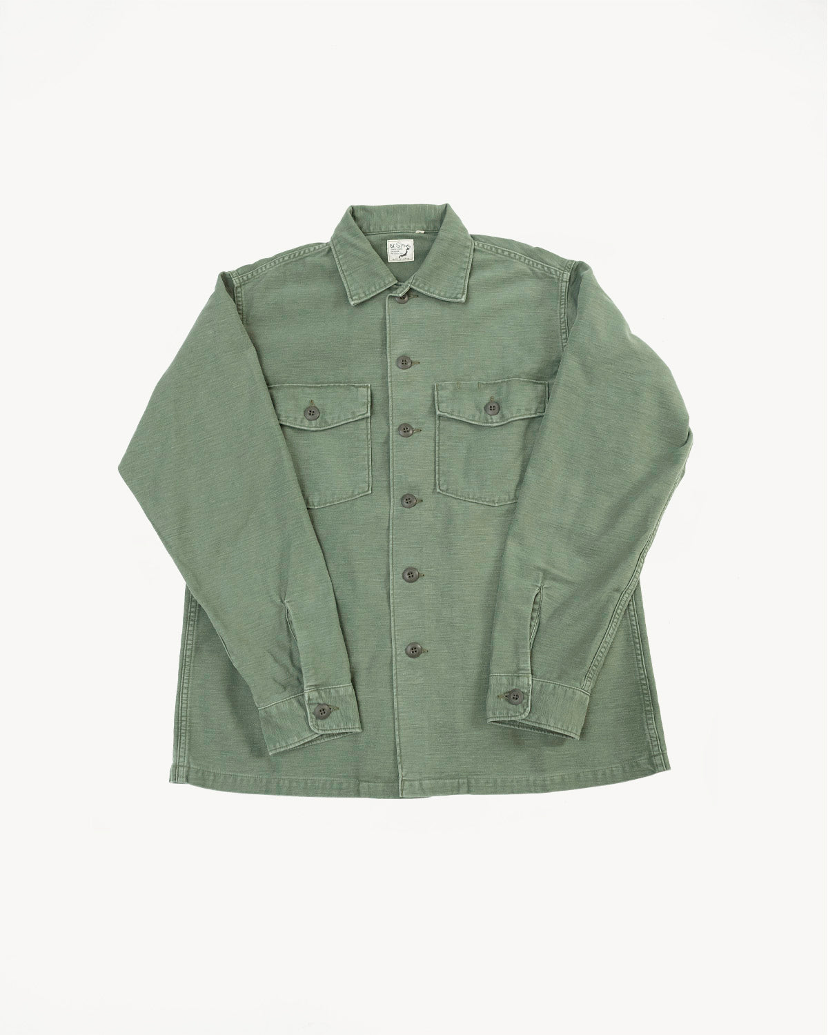 03-8045-216 - Fatigue Shirt Reverse Sateen - Vintage Washed Olive
