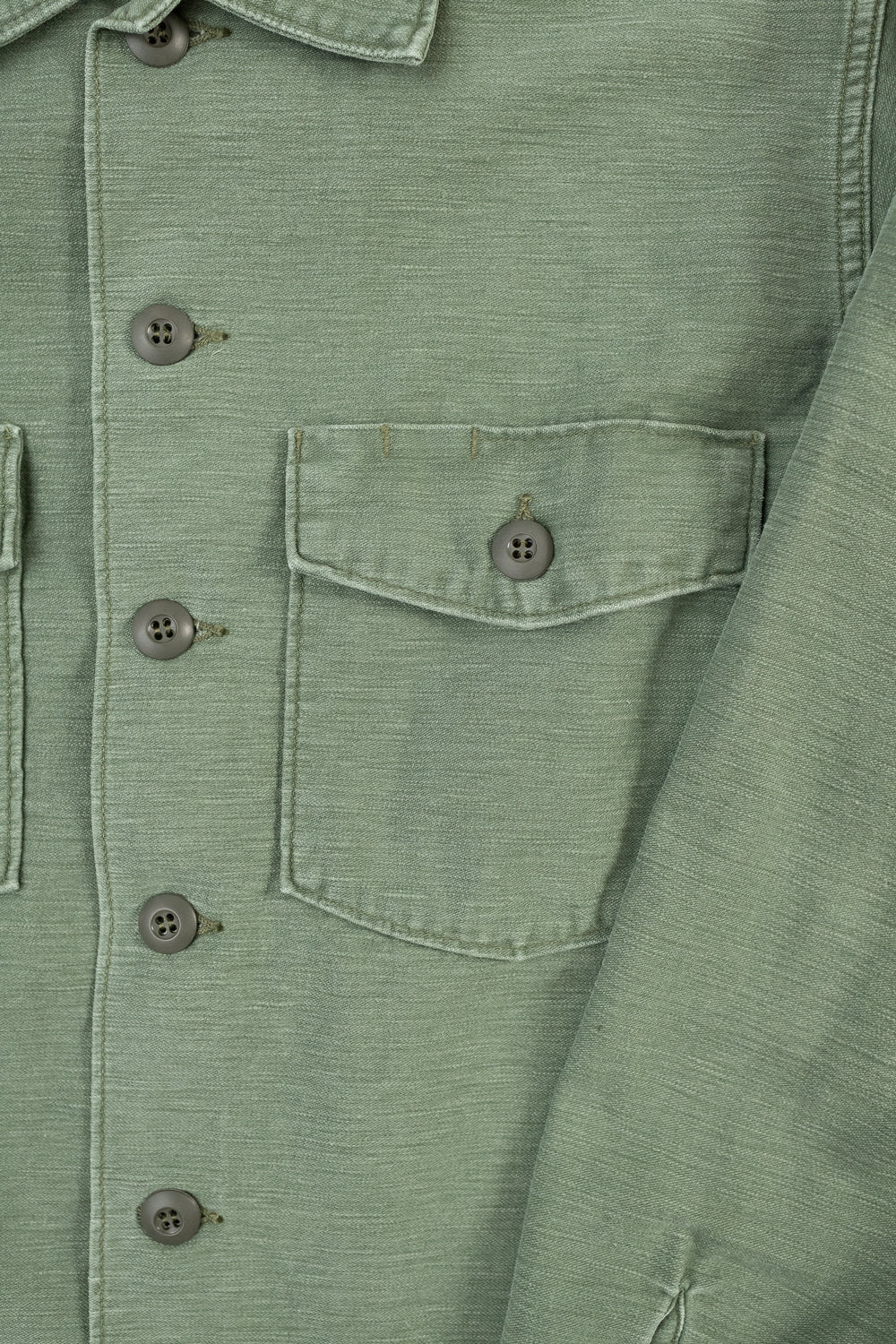03-8045-216 - Fatigue Shirt Reverse Sateen - Vintage Washed Olive