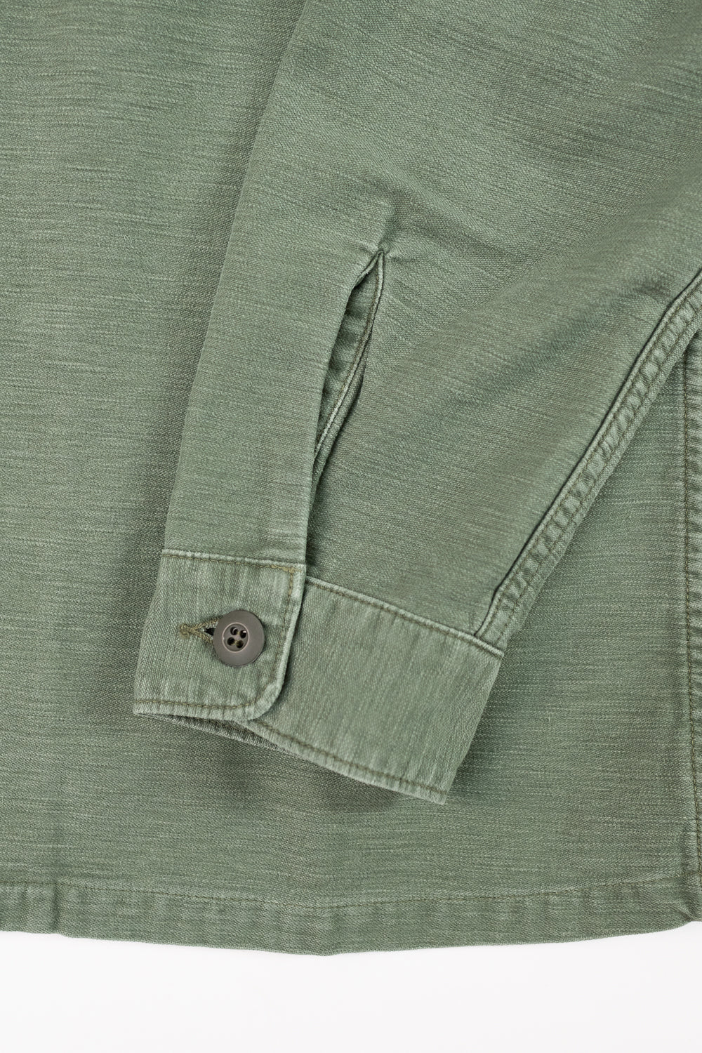 03-8045-216 - Fatigue Shirt Reverse Sateen - Vintage Washed Olive