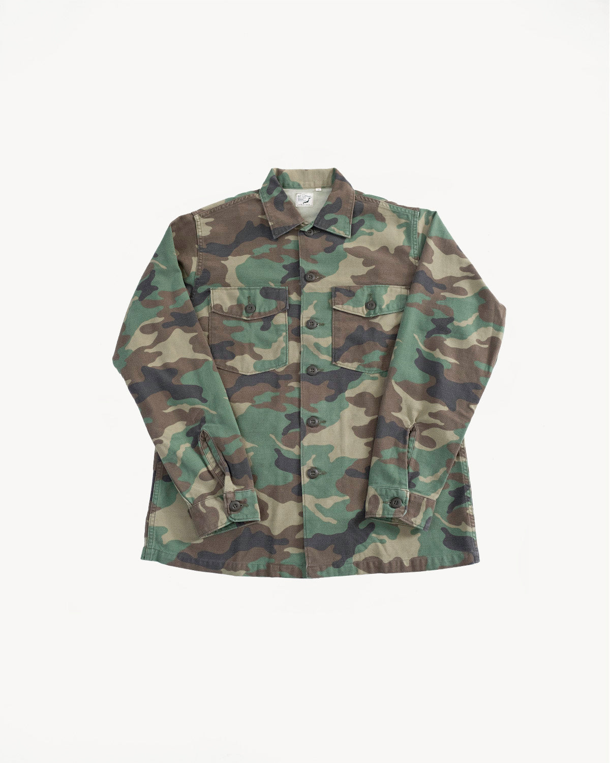 03-8045-WLC - Fatigue Shirt Reverse Sateen - Woodland Camo