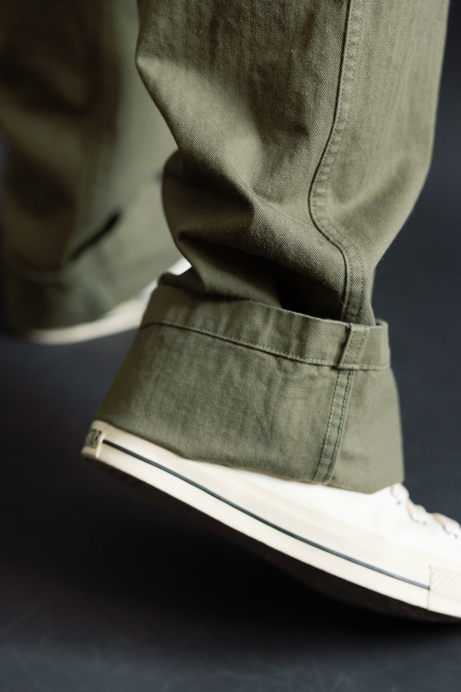 kaneroni　orslow US ARMY FATIGUE GREEN 03-V5002-76k - Vintage Fit Fatigue Pants Herringbone Twill - Army