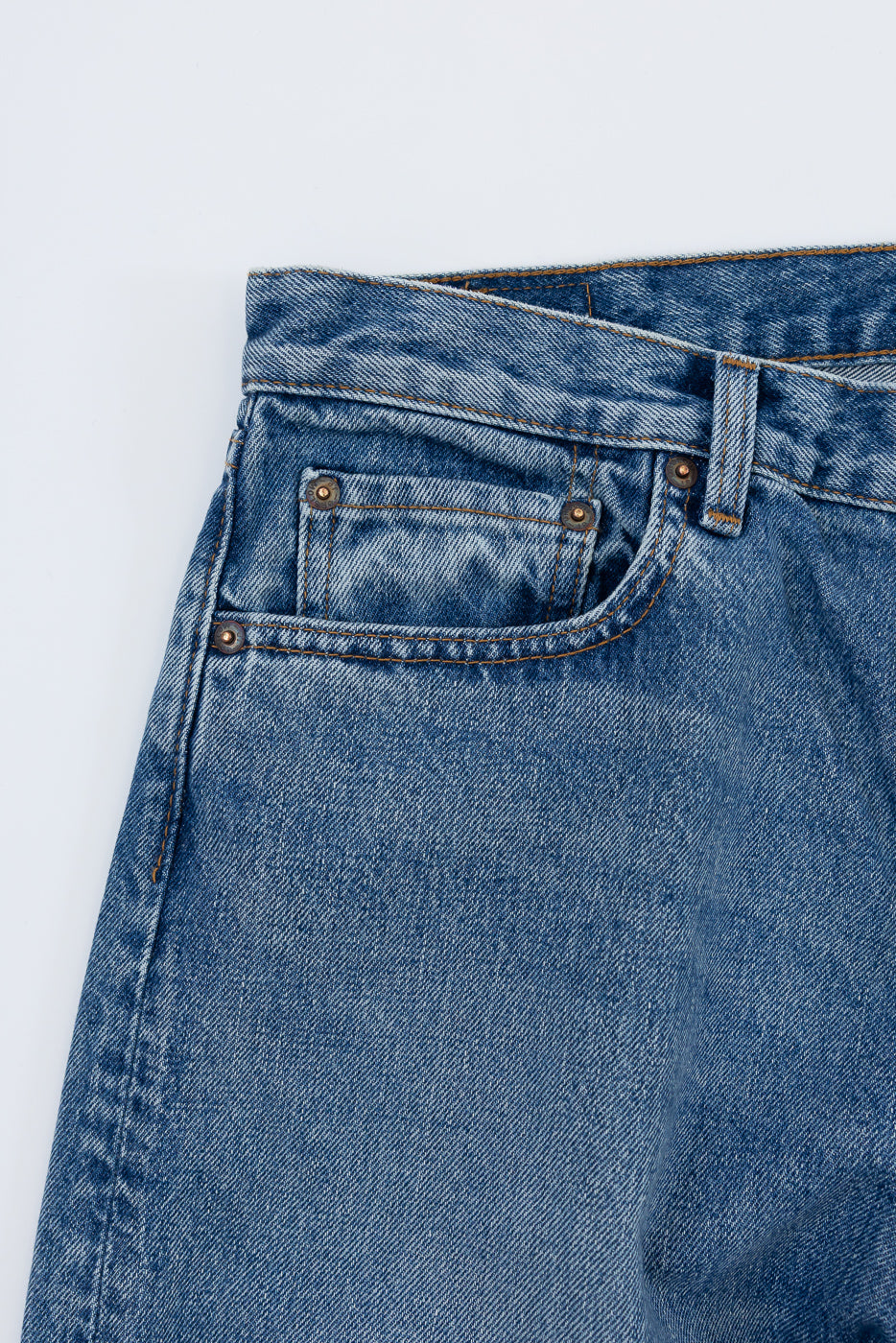 01-1010W-95 - 101 Dad's Fit Denim Jeans - Used Denim Wash