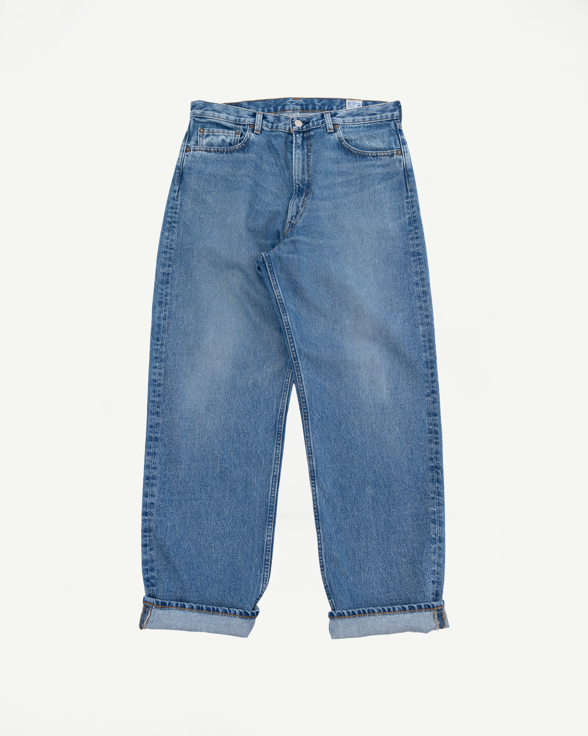 orSlow 01-1010W-95 - 101 Dad's Fit Denim Jeans - Used Denim Wash