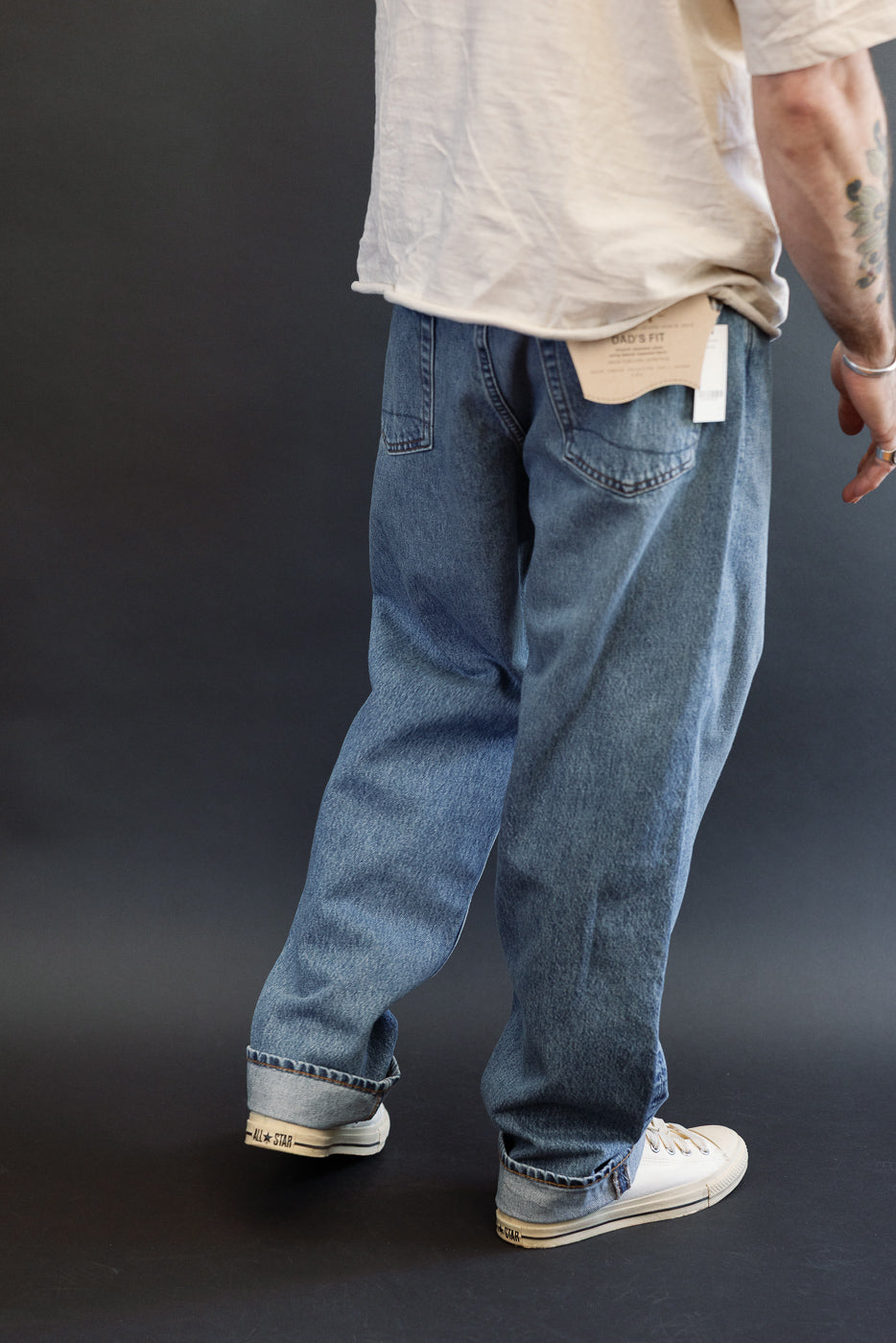 01-1010W-95 - 101 Dad's Fit Denim Jeans - Used Denim Wash | Dant