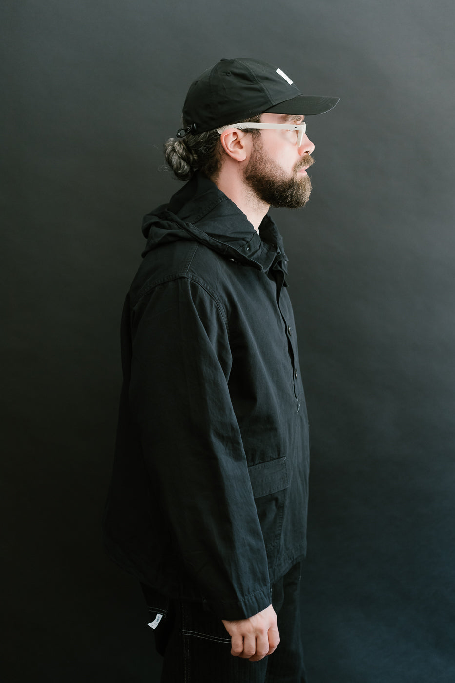1105-VTC - NAVY Parka Vintage Twill - Charcoal