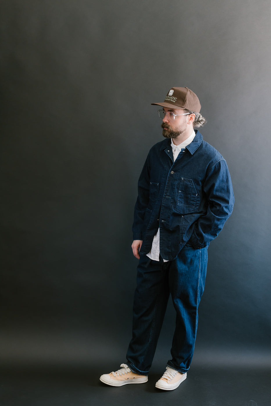 1111-8DI - De Luxe Railroader 8oz Denim - Deep Indigo Wash