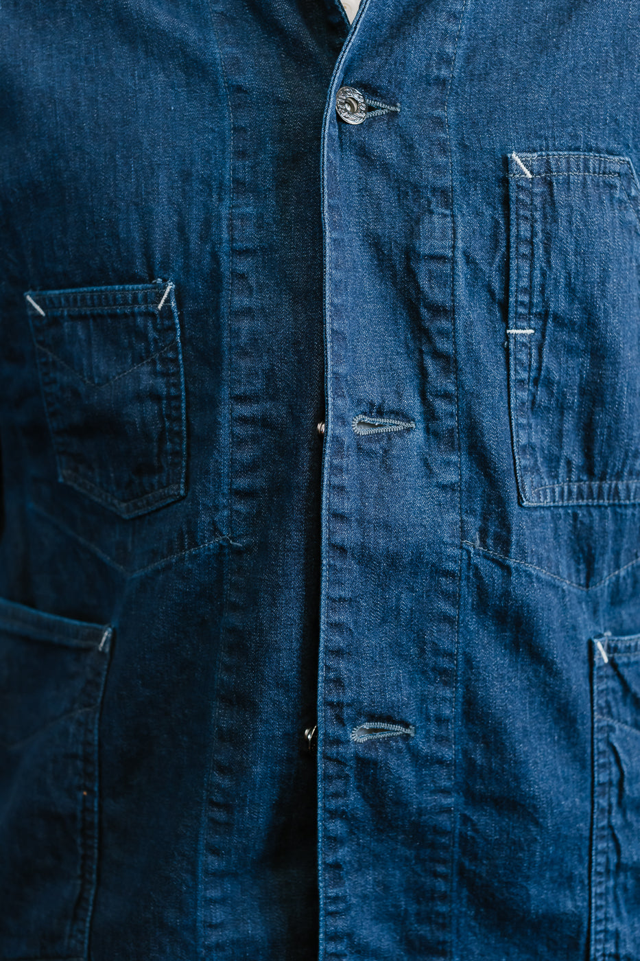 1111-8DI - De Luxe Railroader 8oz Denim - Deep Indigo Wash