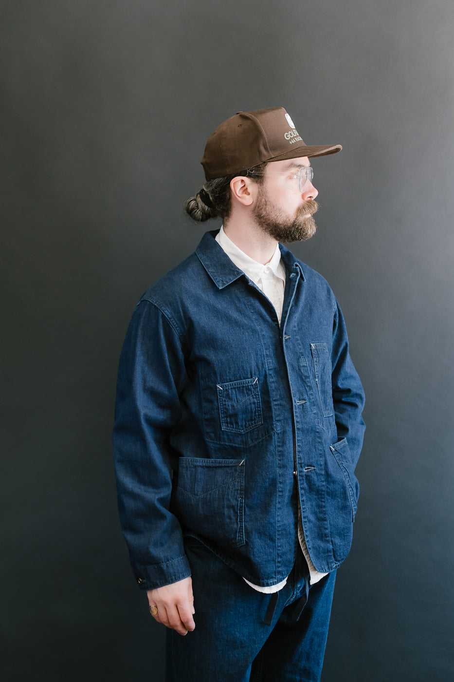 1111-8DI - De Luxe Railroader 8oz Denim - Deep Indigo Wash
