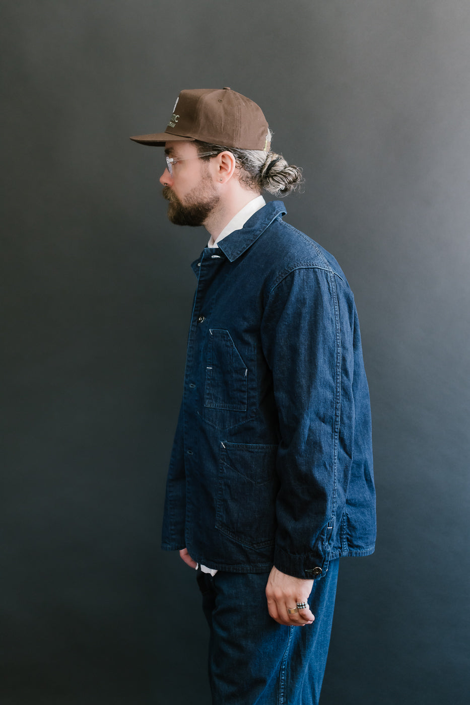 1111-8DI - De Luxe Railroader 8oz Denim - Deep Indigo Wash