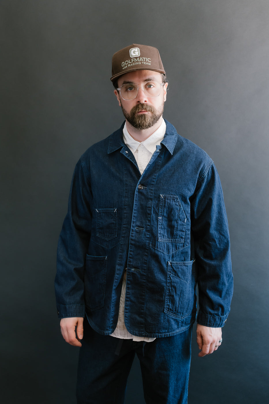 1111-8DI - De Luxe Railroader 8oz Denim - Deep Indigo Wash