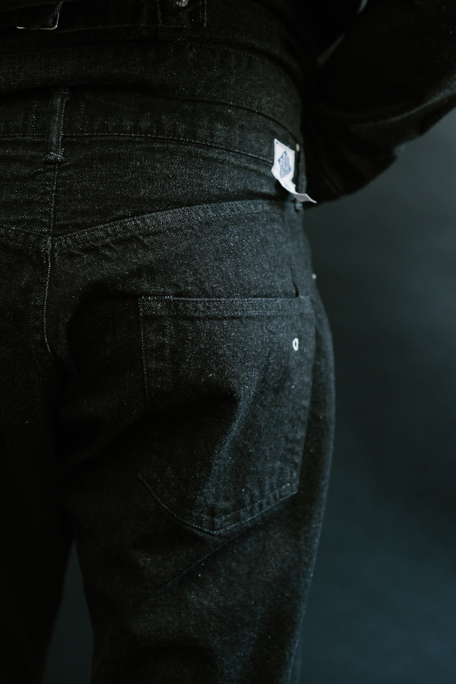 1382-12DB - No. 1 Five Pocket Selvedge Denim - Black | Dant