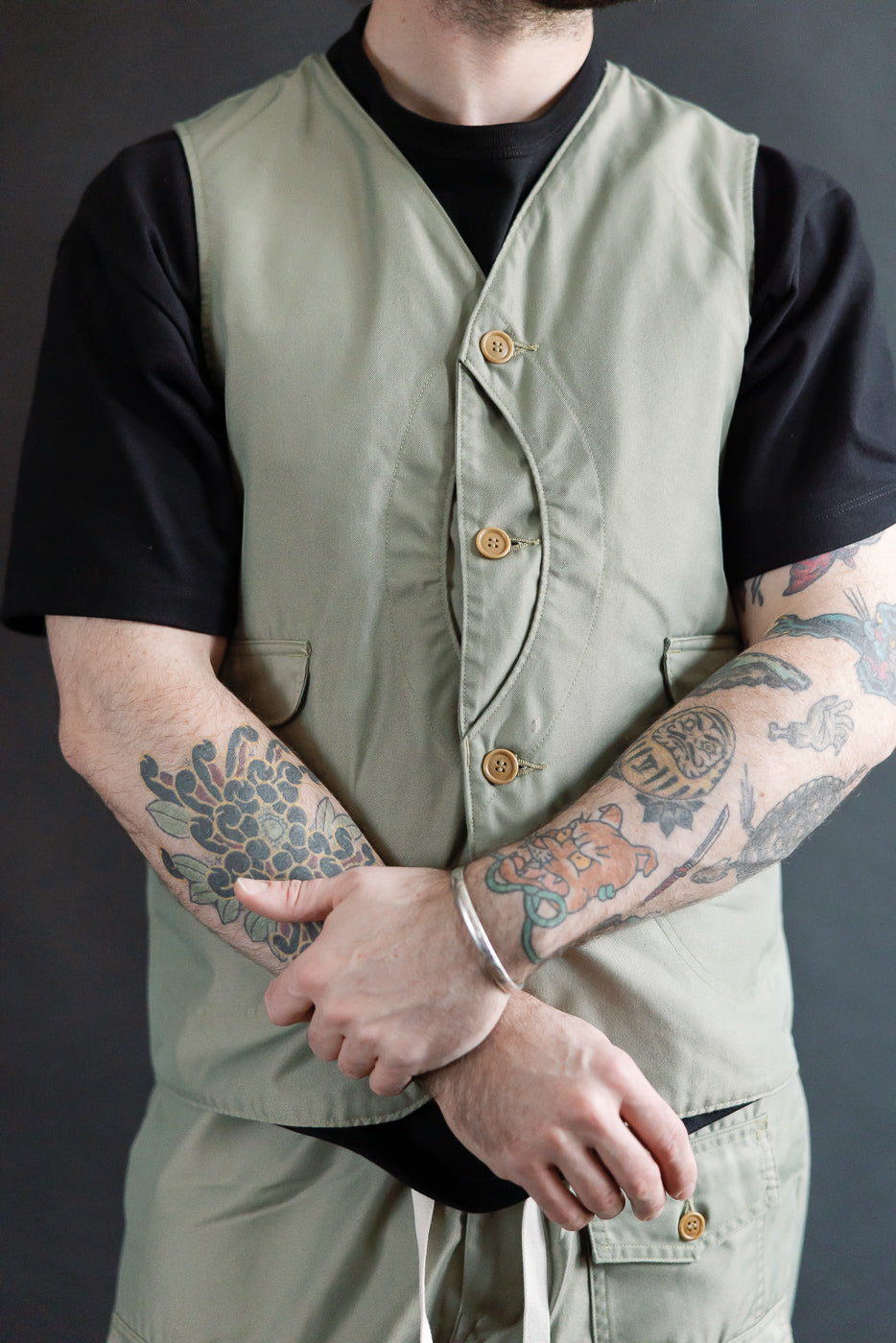 1512-FT - Royal Traveler Vest French Twill - Khaki