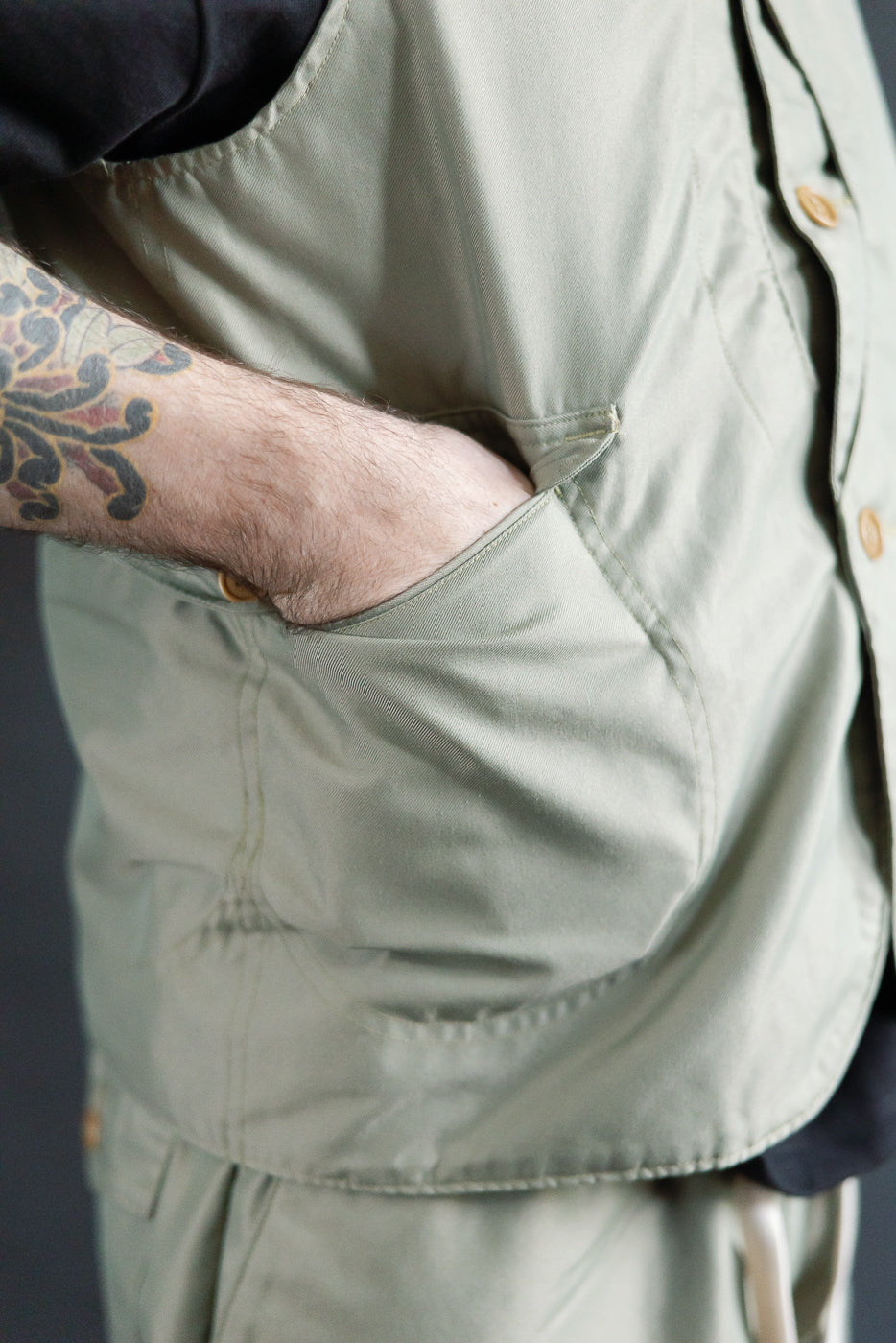 1512-FT - Royal Traveler Vest French Twill - Khaki