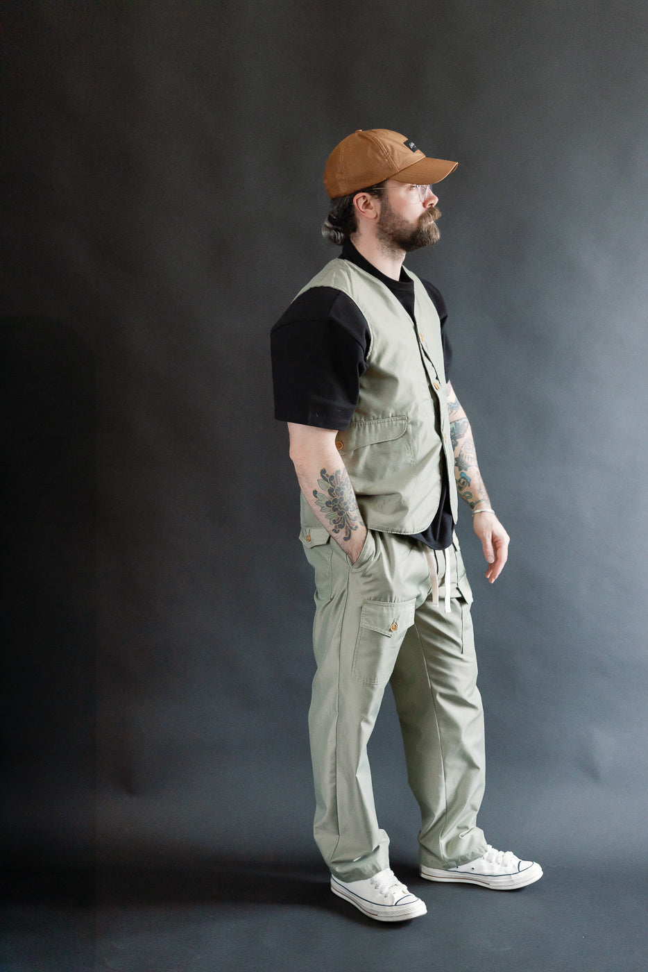 1512-FT - Royal Traveler Vest French Twill - Khaki