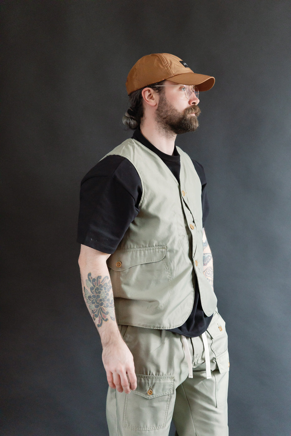 1512-FT - Royal Traveler Vest French Twill - Khaki