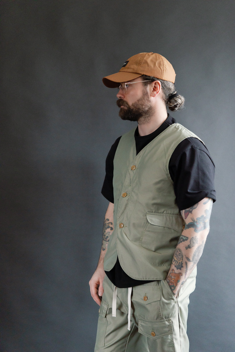 1512-FT - Royal Traveler Vest French Twill - Khaki