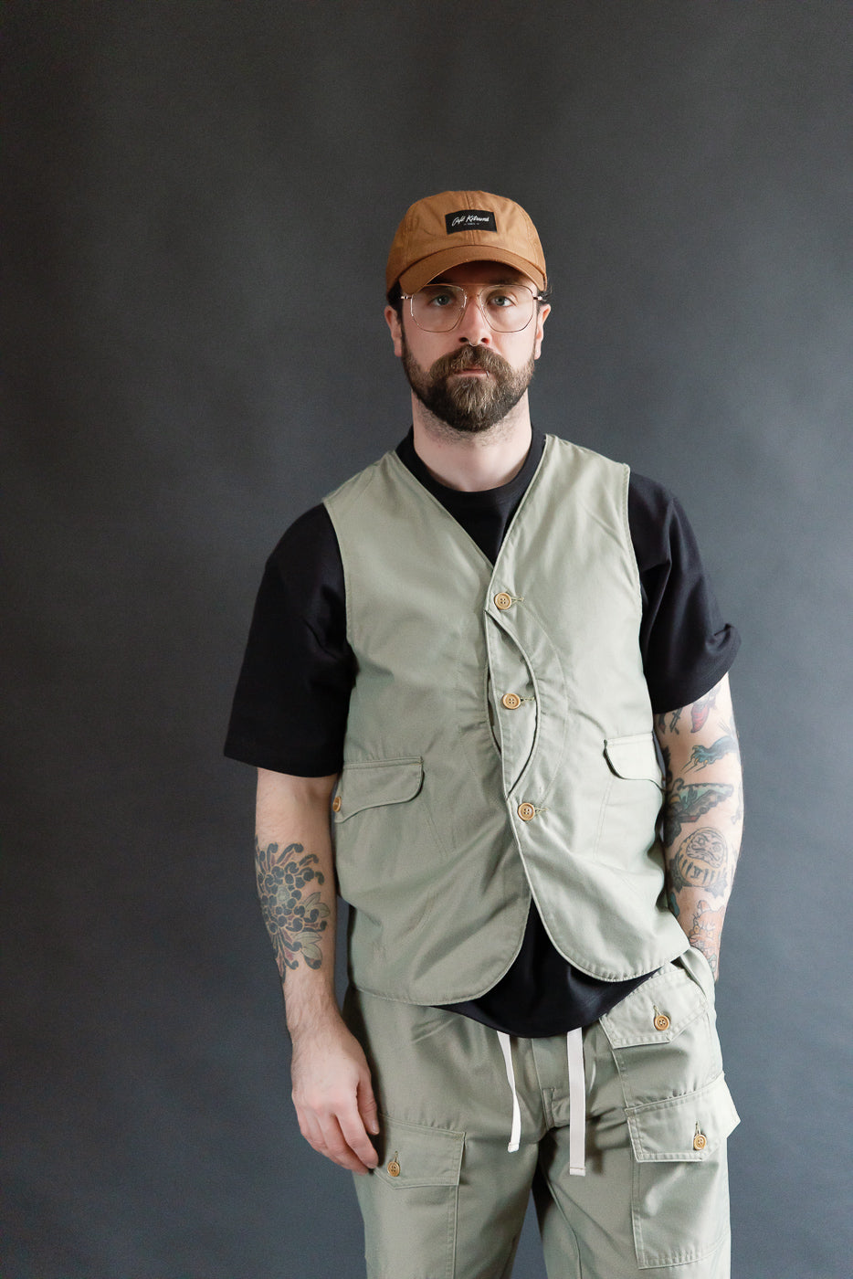1512-FT - Royal Traveler Vest French Twill - Khaki