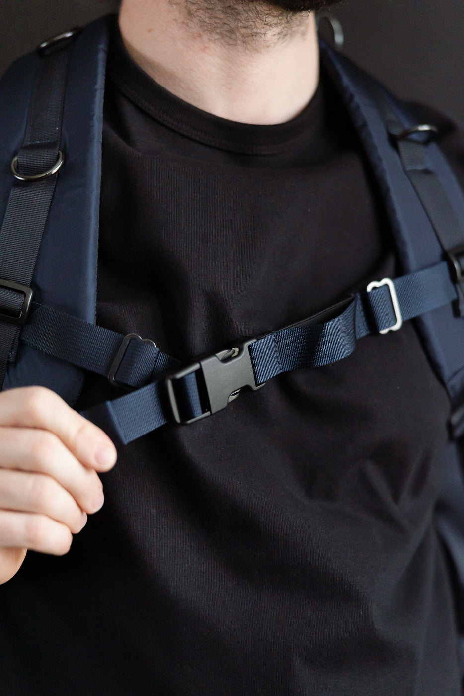 Close-up of male model 5'9