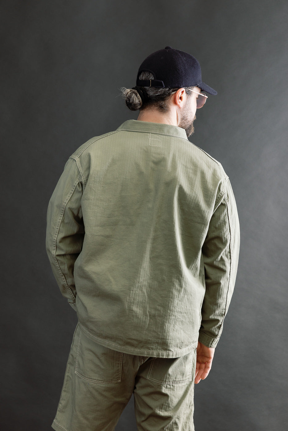 3114R-MH5 - USMC 1930s Utility Jacket Mini HBT - Sage | Dant