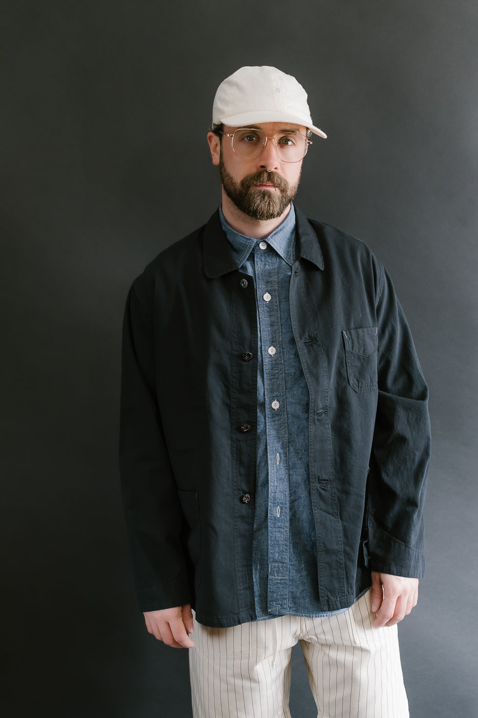 3125-VTC - Post Chinois Travail Vintage Twill - Charcoal