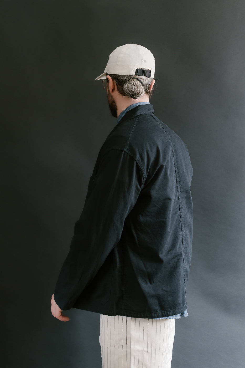 3125-VTC - Post Chinois Travail Vintage Twill - Charcoal